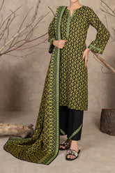 NUW3063 Digital Printed Khaddar Suit - 3 Piece