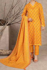 NUW3059 Digital Printed Khaddar Suit - 3 Piece