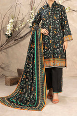 NUW3048 Digital Printed Khaddar Suit - 3 Piece