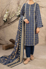 NUW3061 Digital Printed Khaddar Suit - 3 Piece