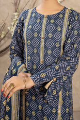 NPWK3046 - Printed Khaddar (Stitched 3Pc)