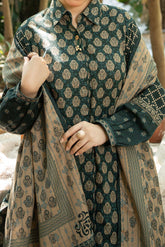 NUW3086 Digital Printed Khaddar Suit - 3 Piece