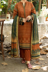 NUW3092 Digital Printed Khaddar Suit - 3 Piece