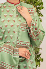 NPSJ3121 Lawn Jacquard - Stitched 3Pc