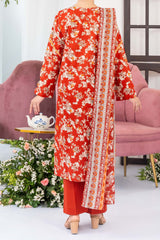 NUSL3332 Printed Lawn Suit - Unstitched 3Pc
