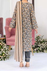 NUSL3320 Printed Lawn Suit - Unstitched 3Pc