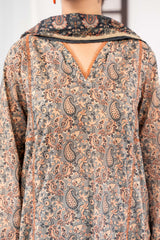 NUSL3305 Printed Lawn Suit - Unstitched 3Pc
