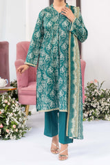 NUSL3321 Printed Lawn Suit - Unstitched 3Pc
