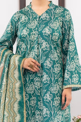 NUSL3321 Printed Lawn Suit - Unstitched 3Pc
