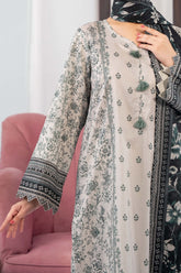 NUSL3342 Printed Lawn Suit - Unstitched 3Pc