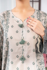 NUSL3342 Printed Lawn Suit - Unstitched 3Pc