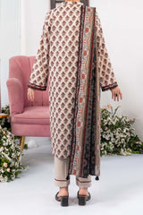 NUSL3303 Printed Cambric Suit - Unstitched 3Pc
