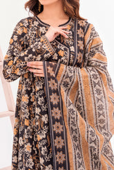 NUSL3351 Printed Cambric Suit - Unstitched 3Pc