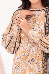 NUSL3352 Printed Cambric Suit - Unstitched 3Pc