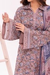NUSL3347 Printed Cambric Suit - Unstitched 3Pc