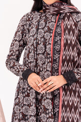 NUSL3356 Printed Cambric Suit - Unstitched 3Pc