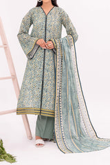 NUSL3348 Printed Cambric Suit - Unstitched 3Pc