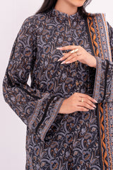 NUSL3349 Printed Cambric Suit - Unstitched 3Pc