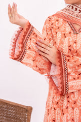 NUSL3350 Printed Cambric Suit - Unstitched 3Pc