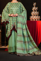 NUSJ3287 Jacquard Lawn Suit - Unstitched 3Pc