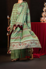 NUSJ3287 Jacquard Lawn Suit - Unstitched 3Pc