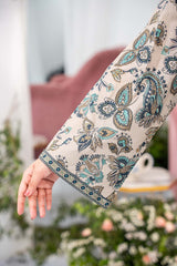 NUSL3341 Printed Cambric Suit - Unstitched 3Pc