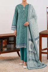 NUSLW3407 Printed Lawn Suit - Unstitched 3Pc