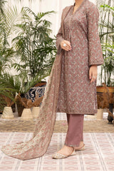 NUSL3306 Printed Lawn Suit - Unstitched 3Pc