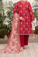 NUSL3322 Printed Lawn Suit - Unstitched 3Pc