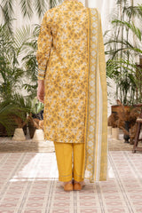 NUSL3310 Printed Cambric Suit - Unstitched 3Pc