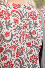 NUSL3304 Printed Cambric Suit - Unstitched 3Pc