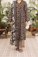 NUSL3317 Printed Lawn Suit - Unstitched 3Pc