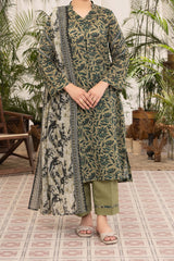 NUSL3296 Printed Lawn Suit - Unstitched 3Pc