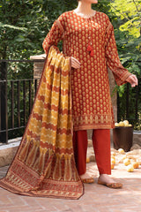 NUW3083 Digital Printed Khaddar Suit - 3 Piece