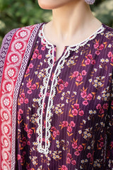 NUW3095 Digital Printed Khaddar Suit - 3 Piece