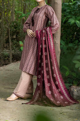 NUW3073 Digital Printed Khaddar Suit - 3 Piece