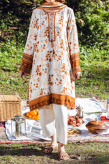 SUMMERINA - Peach Printed Unstitched Suit 3 Pc - 3189