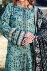 ARTICHOKE - Peach Printed Unstitched Suit 3 Pc - 3186