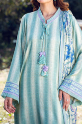 AURORA - Peach Printed Unstitched Suit 3 Pc - 3182