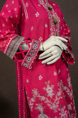 NPWE3038 - Printed Embroidered Khaddar (Stitched 3Pc)
