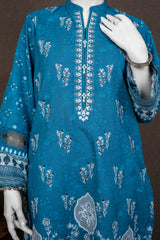 NPWE3032 - Printed Embroidered Khaddar (Stitched 3Pc)