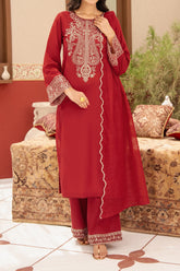 NPSLE3133 Chiness Lawn Suit - Stitched 3Pc