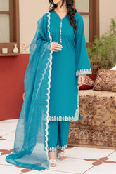 NPSLE3134 Chiness Lawn Suit - Stitched 3Pc