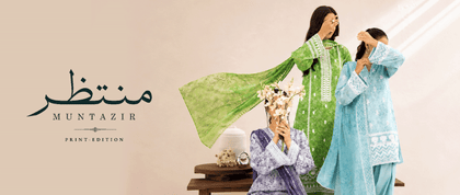 Muntazir | Embroidered Lawn | 3Pc
