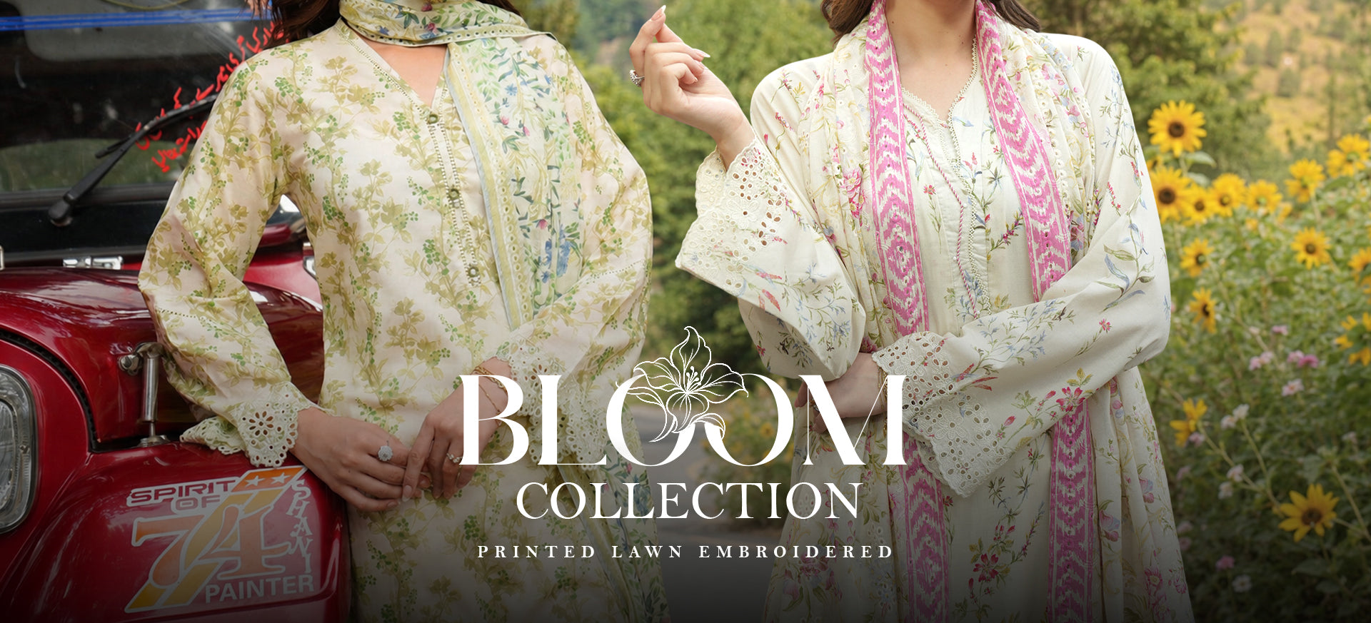 Bloom | Embroidered Lawn | Unstitched 3Pc
