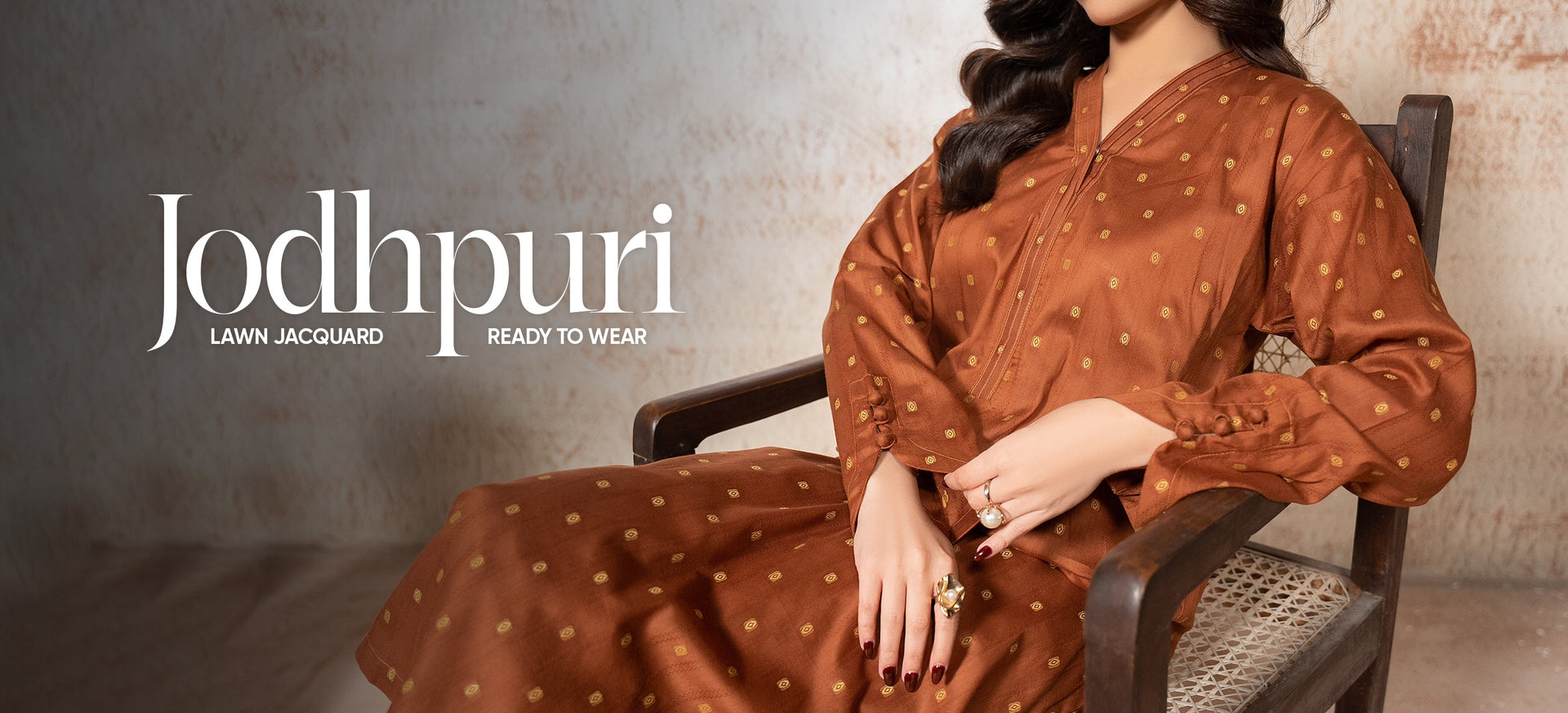 Jodhpuri Lawn Jacquard (Ready to Wear)