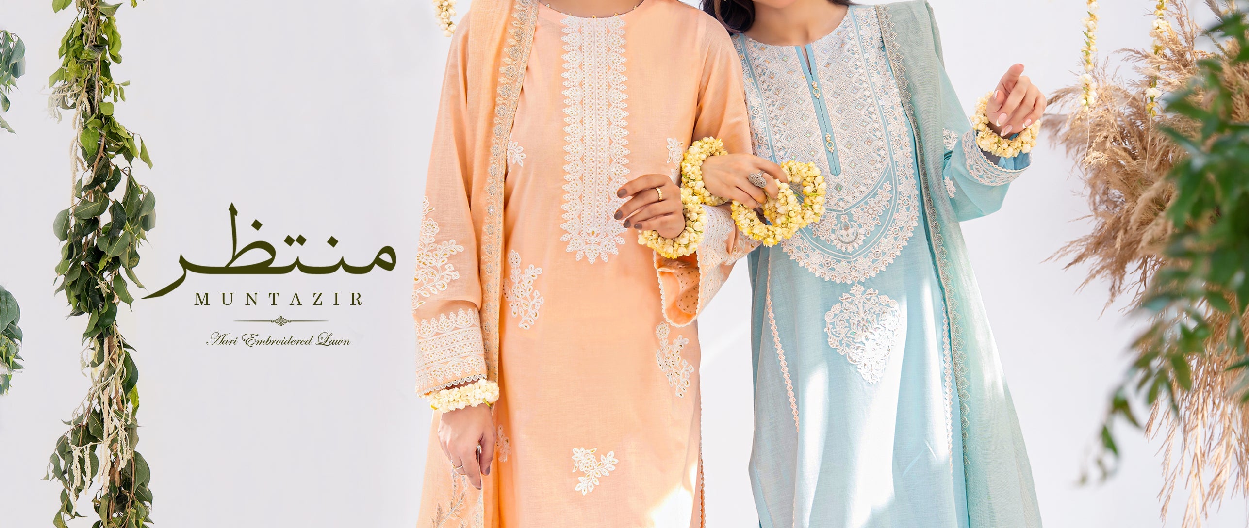 Muntazir - Aari Embroidered Lawn - 3PC RTW