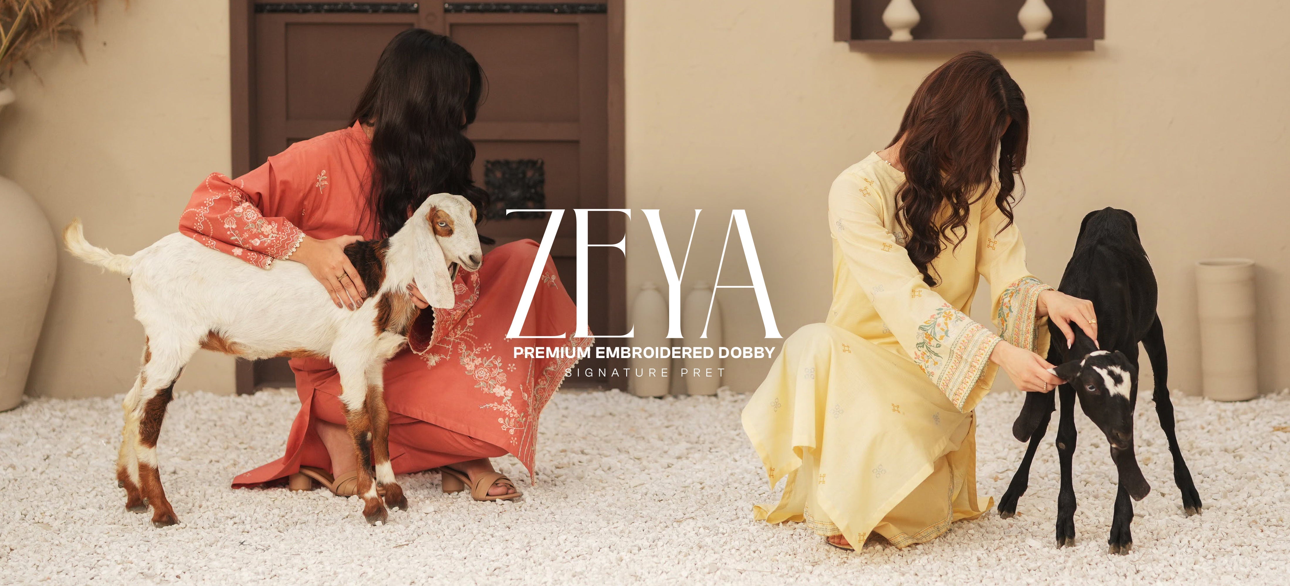 Zeya - Premium Embroidered Dobby - 2PC RTW