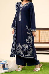 Stitched 3Pc - Peach Embroidered - NPWPDE3021
