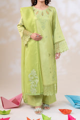 Stitched 3Pc - Cotton Satin - NPSCS3143